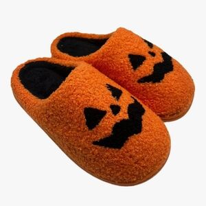 Halloween Pumpkin Slippers Size 9 - 9.5 New